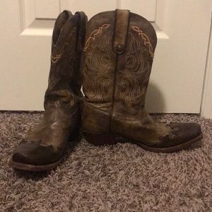 Brown Tony Lama Cowgirl Boots